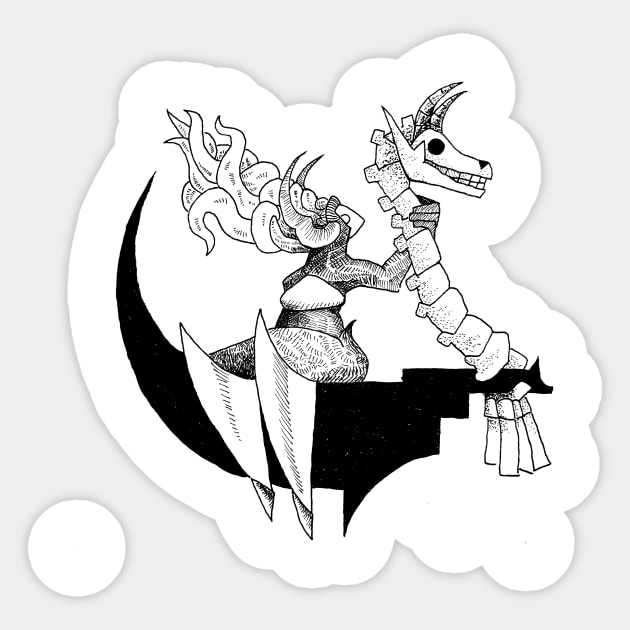 Pale Horse Sticker by ElecInk